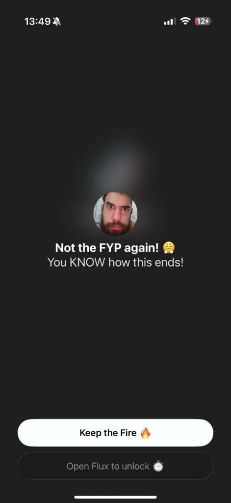 Block screen - Your future self roasts you