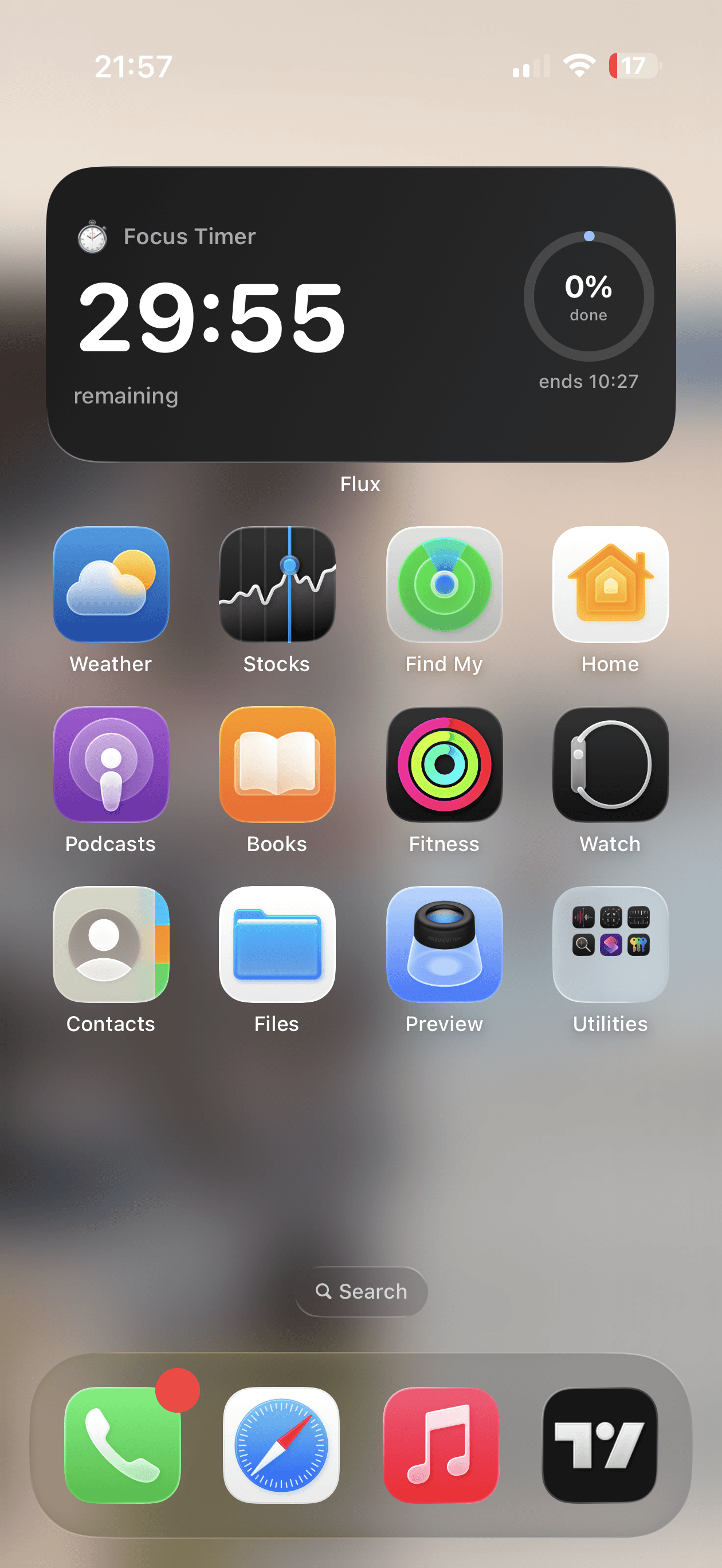 Screen time after using Flux